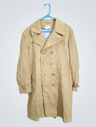 Tan Double Breasted Trench Coat