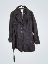 Curvaceous Black Trench Coat