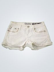 Miss Me White Denim Shorts