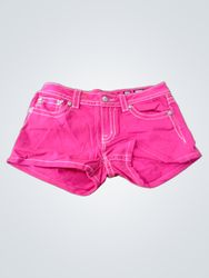Miss Me Pink Embellished Denim Shorts