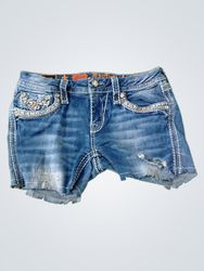 Rock Revival Embellished Denim Shorts