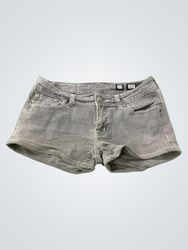 Miss Me Women's Grey Embellished Denim Shorts Size..
