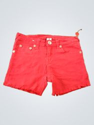True Religion Red Denim Shorts
