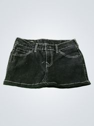 True Religion Black Denim Mini Skirt