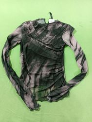 Zara Long-sleeve Mesh Top