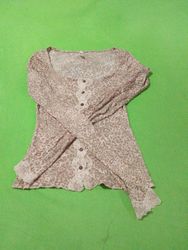 Free People Oberteil mit Leopardenmuster, Spitzens..