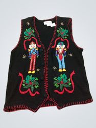 Victoria Sport Black Nutcracker Christmas Sweater ..