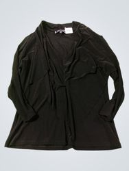 MELANIE LYNE Black Draped Cardigan