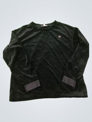 Top de Veludo Preto Juicy Couture de Manga Longa