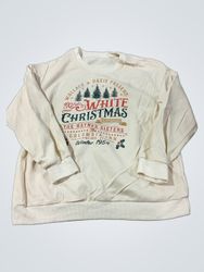 Unbranded Weißes Weihnachts-Graphic-Sweatshirt