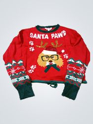 Santa Paws Dog Christmas Sweater
