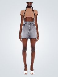 MOTHER High Waisted Wedge Micro Skirt (Like New)