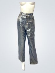 Reformation Cynthia High Rise Coated Straight Jean..