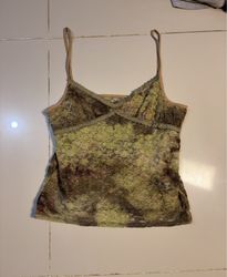 Lace Camisole with Tie-Dye Print