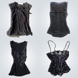 Y2K Noir Baddie Cami Tops (10pcs)