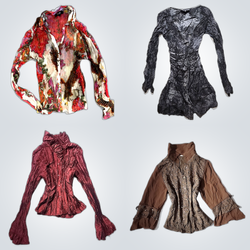 Y2K Floral Blouses Bundle