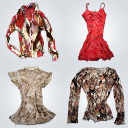 Y2K Floral Blouses Bundle
