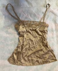 Gold Lace Trim Camisole