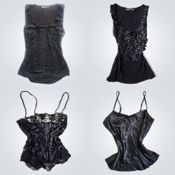 Y2K Noir Baddie Cami Tops (10pcs)