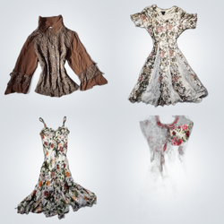 Y2K Floral Blouses Bundle