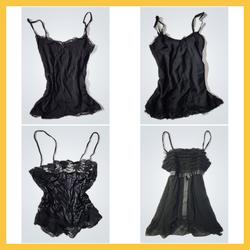 BAB Y2K Midnight Cami Tops