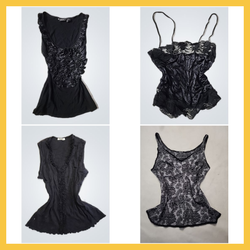 Y2K Noir Baddie Cami Tops (10pcs)