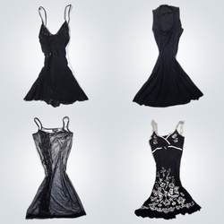 Slip Dresses Black Vintage Bundle