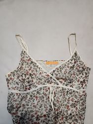 Vestido Mini Slip com Estampa Floral Sem Marca