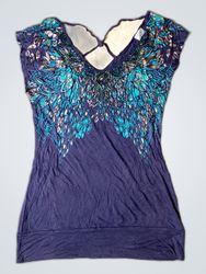 Oasis Blue Embellished Top