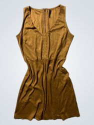 Brown Suede Dress