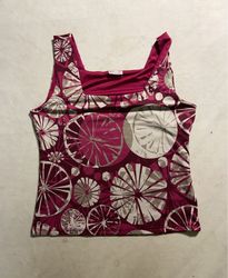BIAGGINI Sleeveless Top with Geometric Print