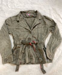 est.wear Women's Military Style Jacket with Belt