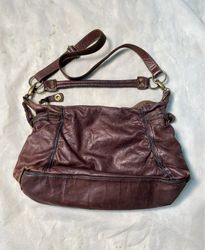 SKR Brown Leather Shoulder Bag