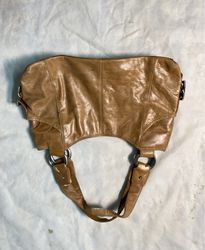 Kenneth Cole Reaction Brown Leather Shoulder Bag