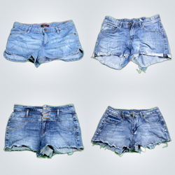 Y2K Distressed Denim Shorts