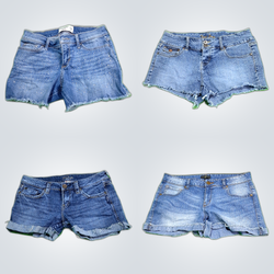 Y2K Distressed Denim Shorts
