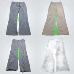 Gray Brown Formal Pants