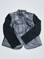 NYC Collection Black Quilted Leather Jacket