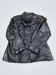 Jones New York Black Leather Jacket