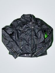 Black Leather Biker Jacket