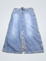 Denim long skirt
