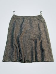 Unbranded Gray Polyester Mini Skirt