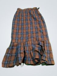 Brown Plaid Skirt