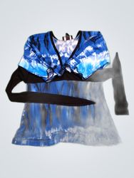 Byer California Printed V-Neck Blouse