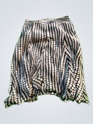 Laura Striped Polyester Mini Skirt