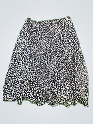 Jones New York Black Polka Dot Mini Skirt