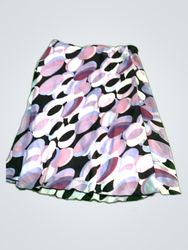 Abstract Geometric Print Mini Skirt