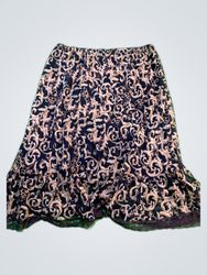 Career Printed Polyester Mini Skirt