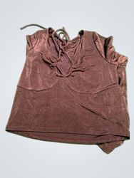 Unbranded Mauve Knotted Front Blouse