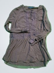 The Limited Lace-Up Blouse